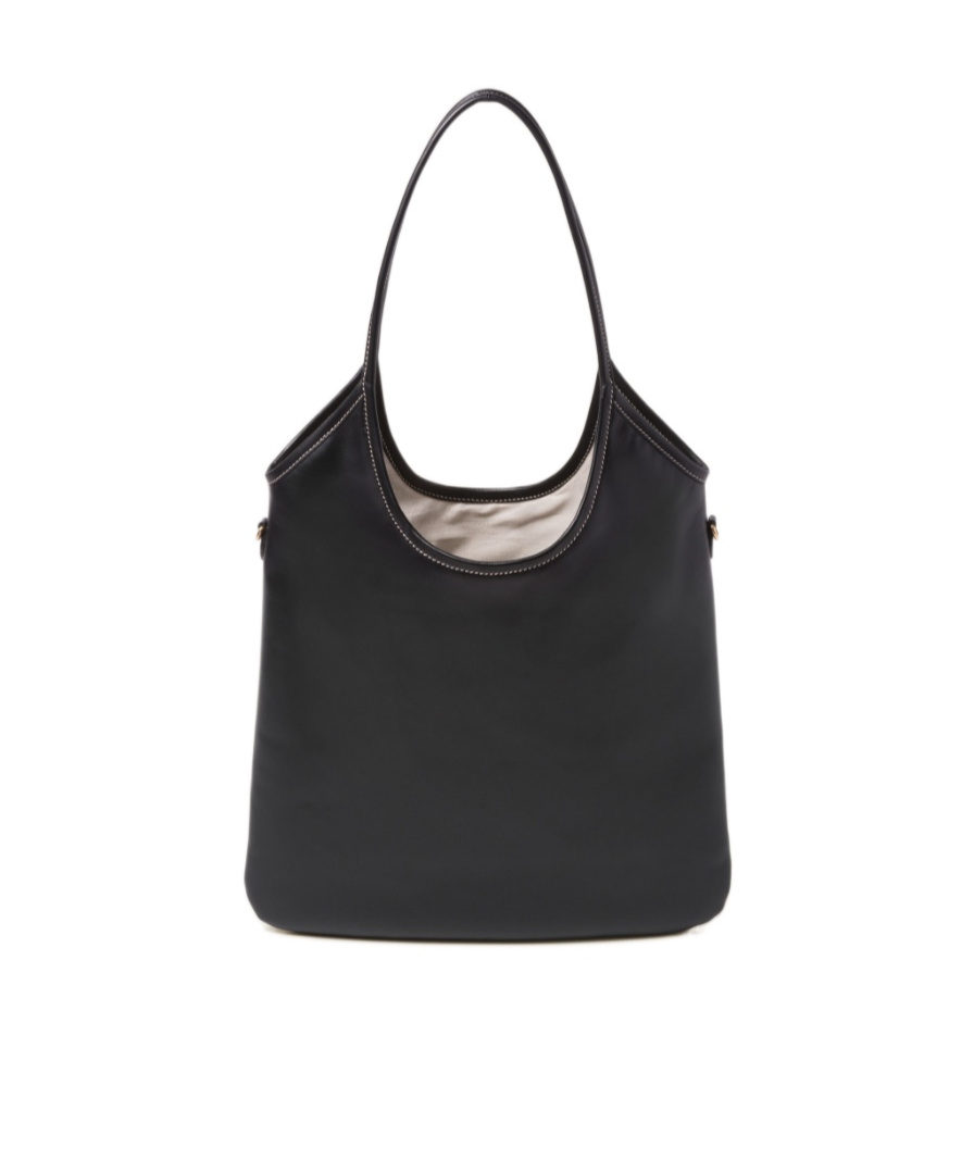 Miu Miu Ivy Leather Tote Bag In Black