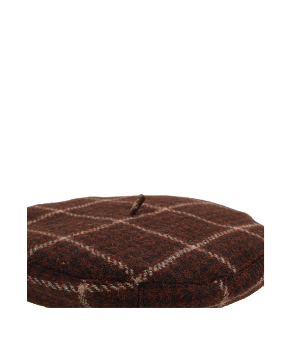 Vivienne Westwood Check Beret In Brown