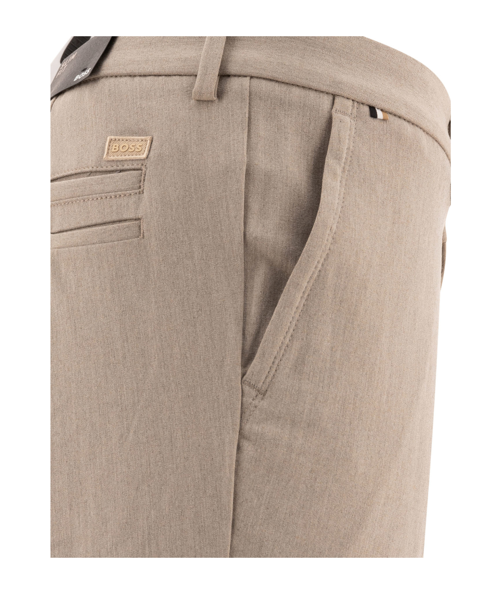 Hugo Boss Belt-loop Casual Pants In Nude