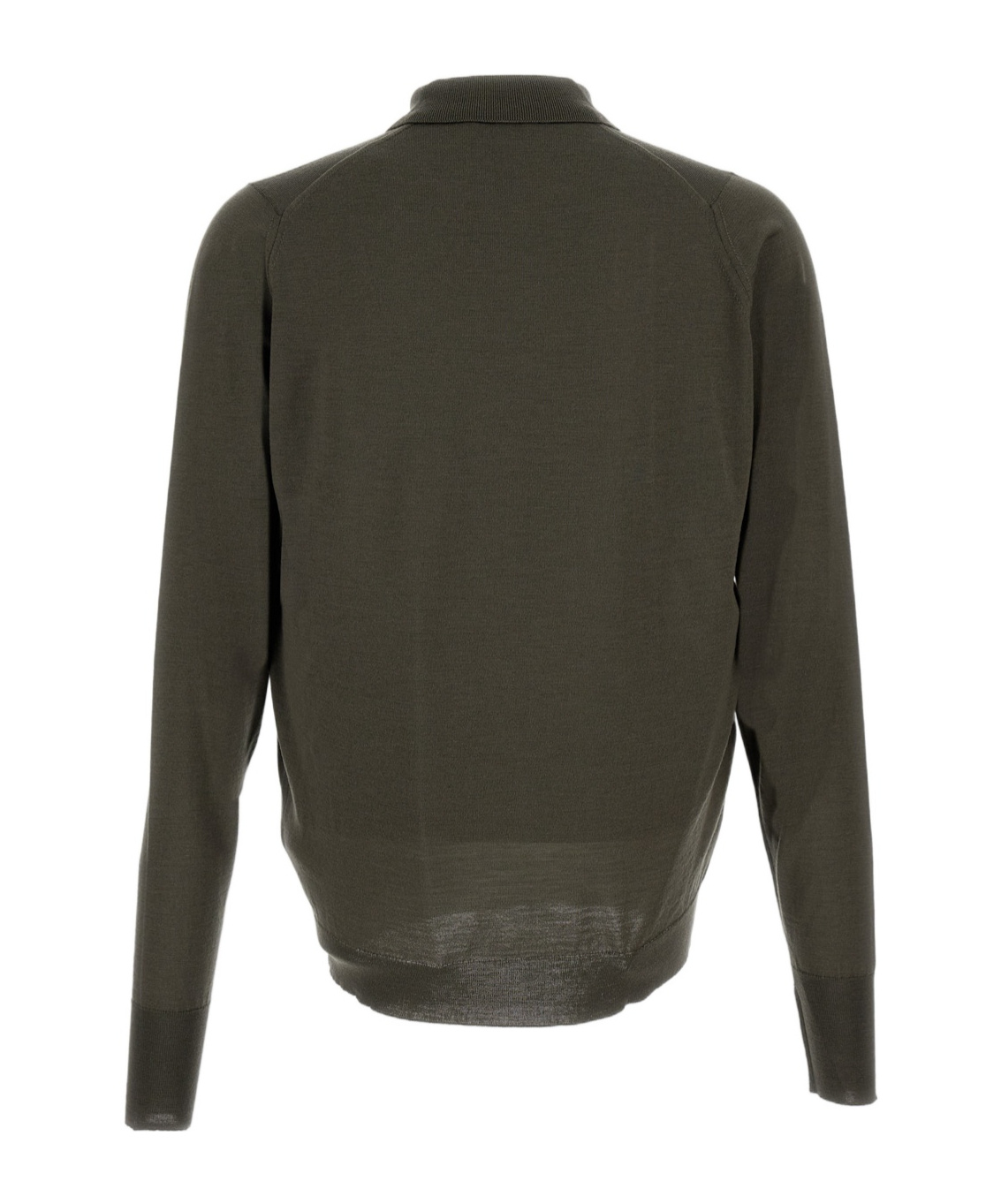 John Smedley Long Sleeves Polo In Black