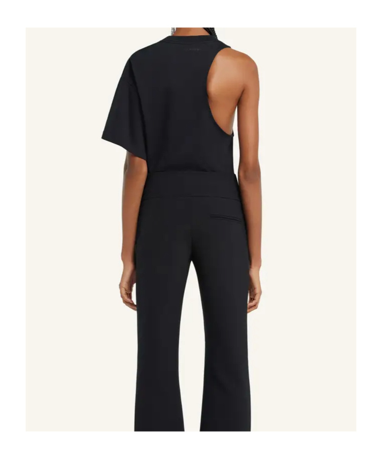 Shop Courrèges Scuba T-shirt In Black