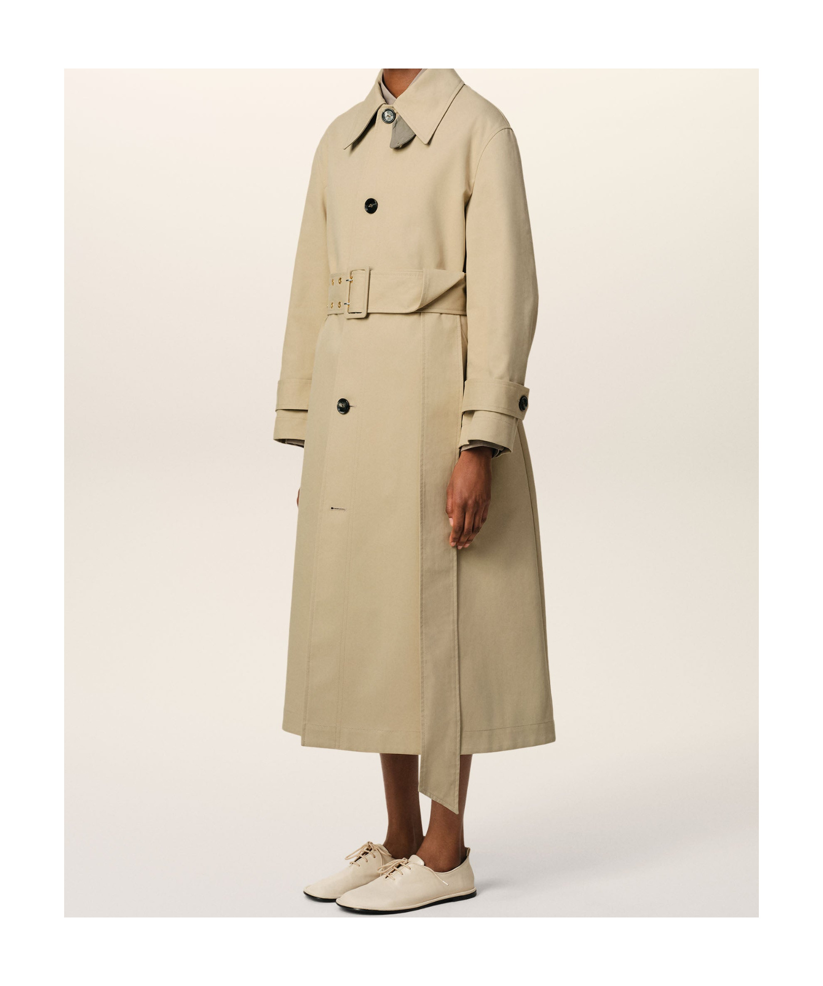 Ami Alexandre Mattiussi Single-breasted Casual Windbreaker In Nude