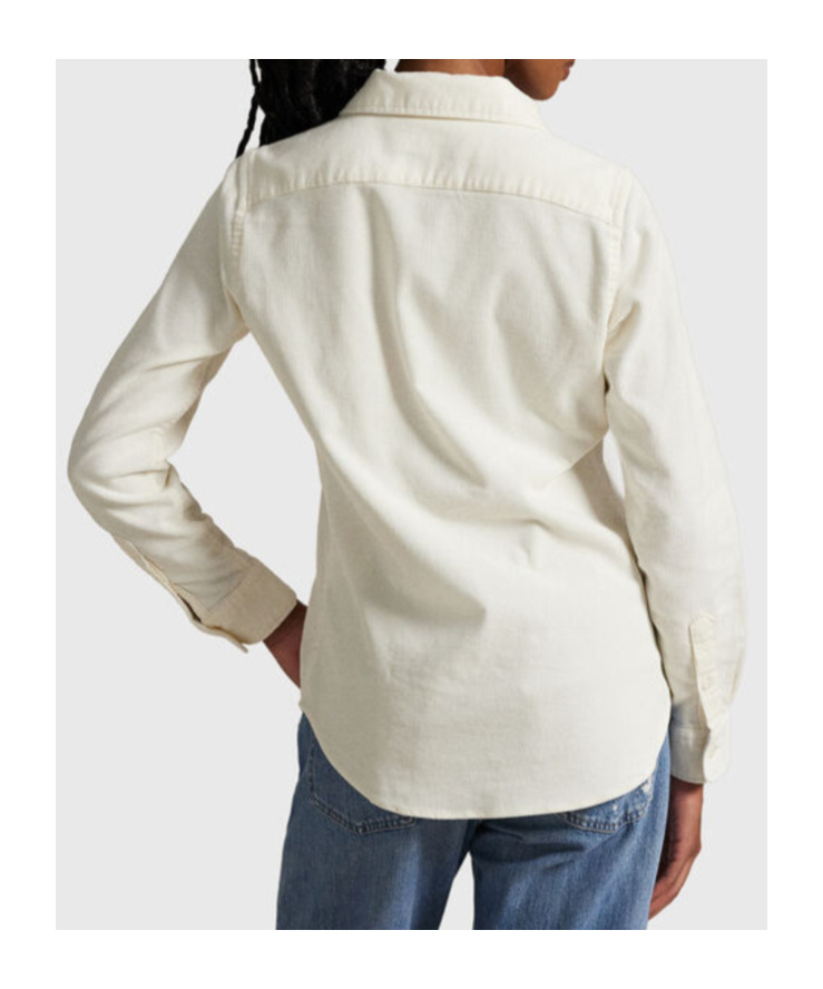 Polo Ralph Lauren Corduroy Shirt Shirt And Blouse Beige In Neutral