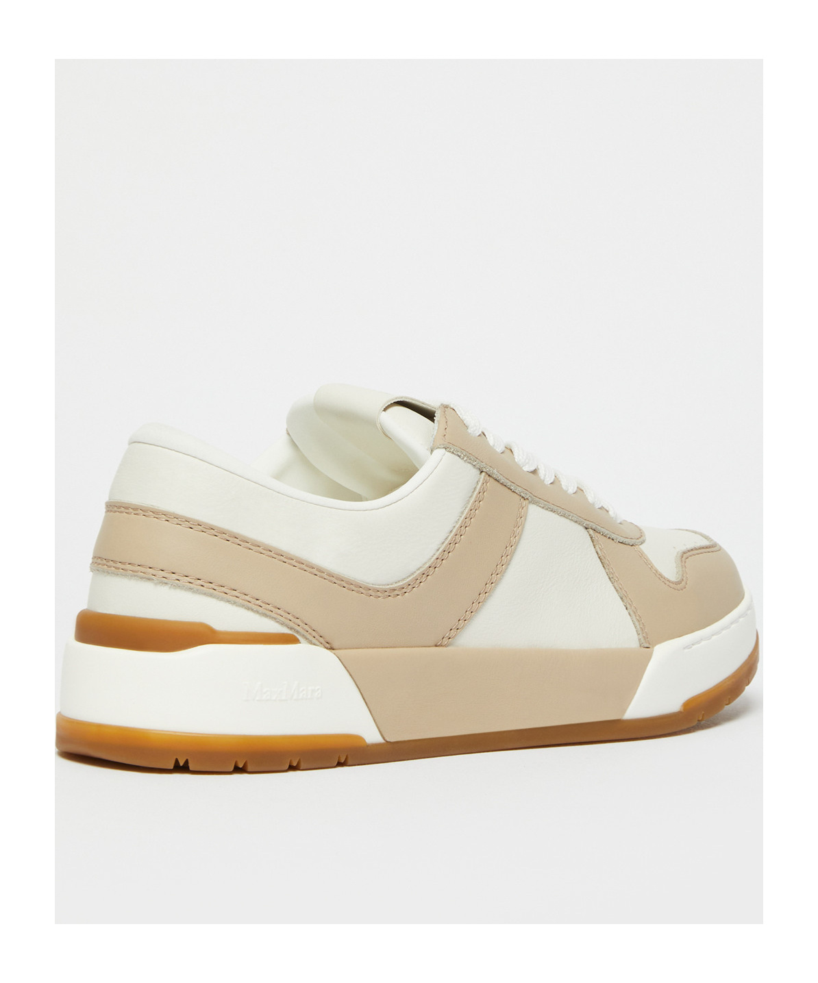 Max Mara Lace-up Low-cut Casual Shoes In White