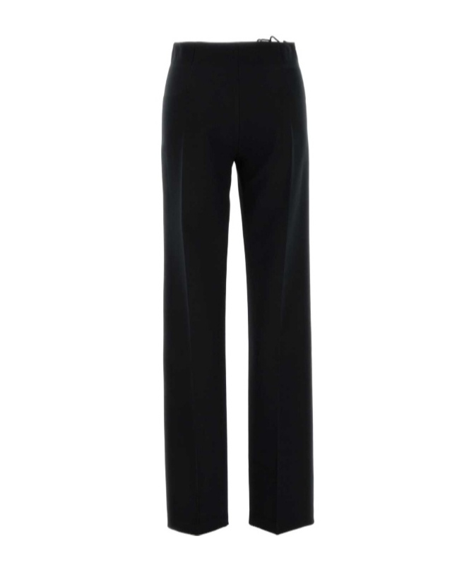 Blumarine Embr Cadi Crepe Pant 2p191b N0990 In Black