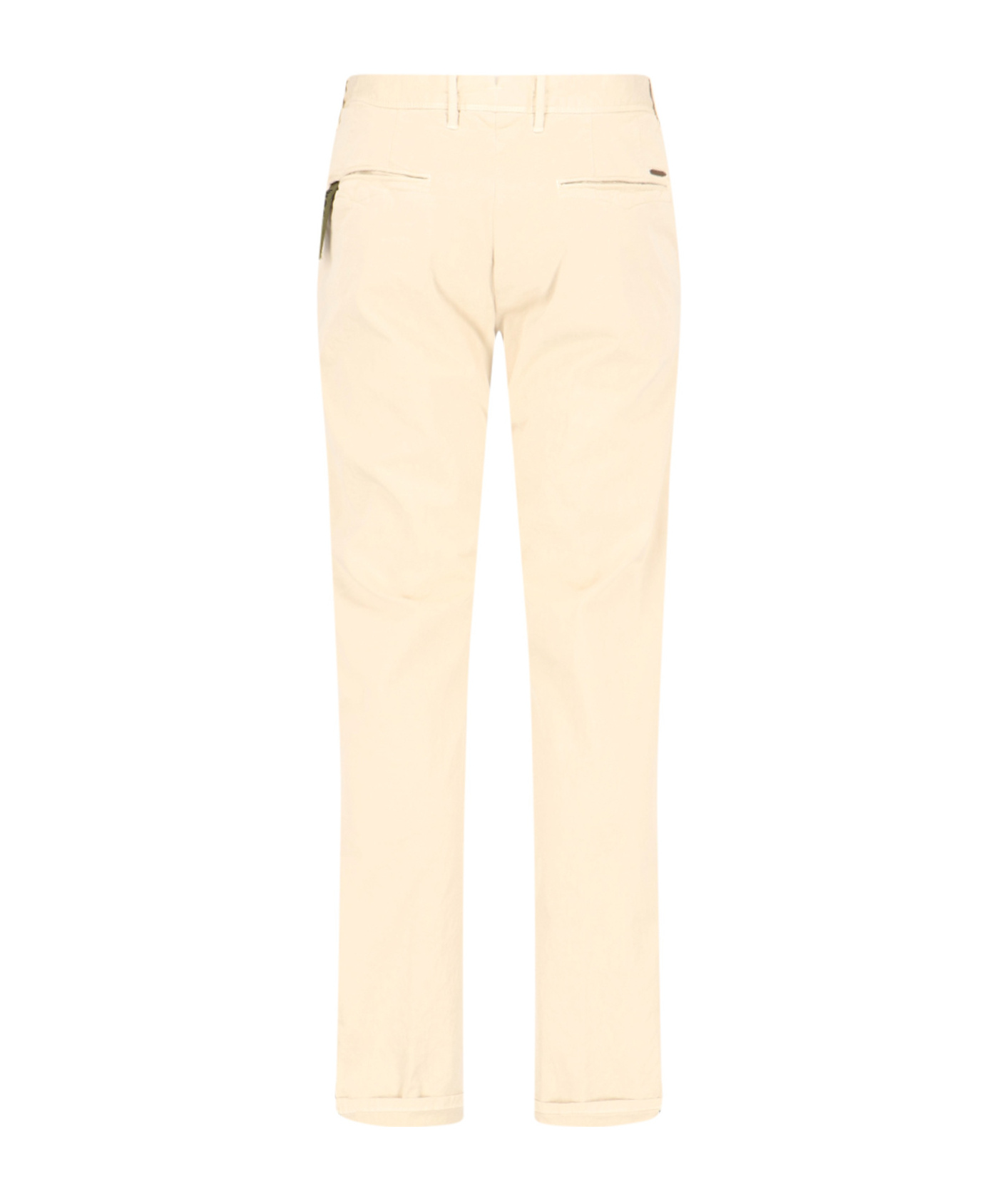 Incotex Straight Trousers With Pockets And Loops In Nude