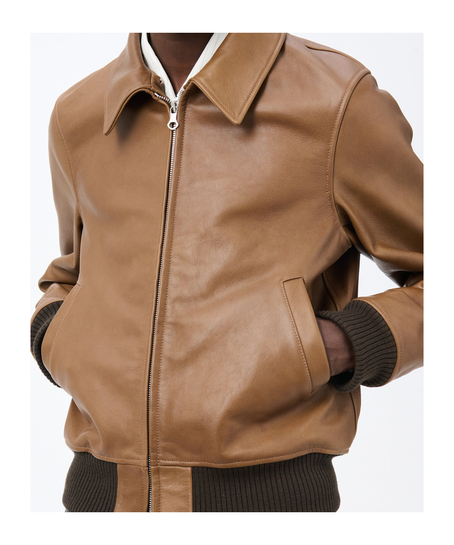 Our Legacy Pharos Leather Bomber Jacket