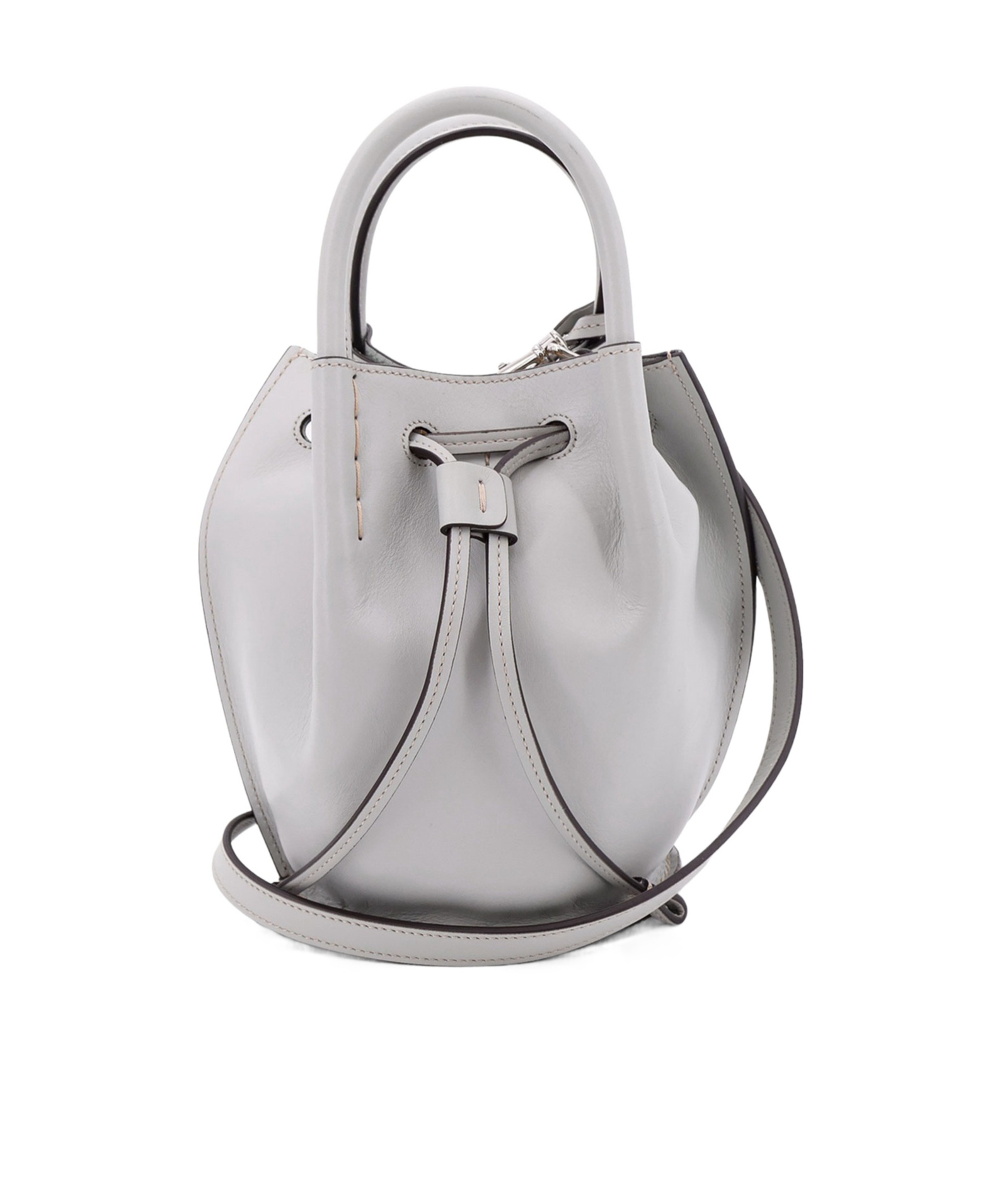 Tod's Buz Drawstring Mini Bucket Bag In Gray