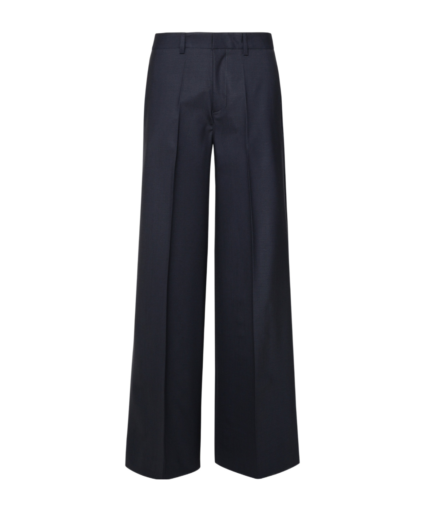 P.a.r.o.s.h Twill Wide Tailored Trousers In Black