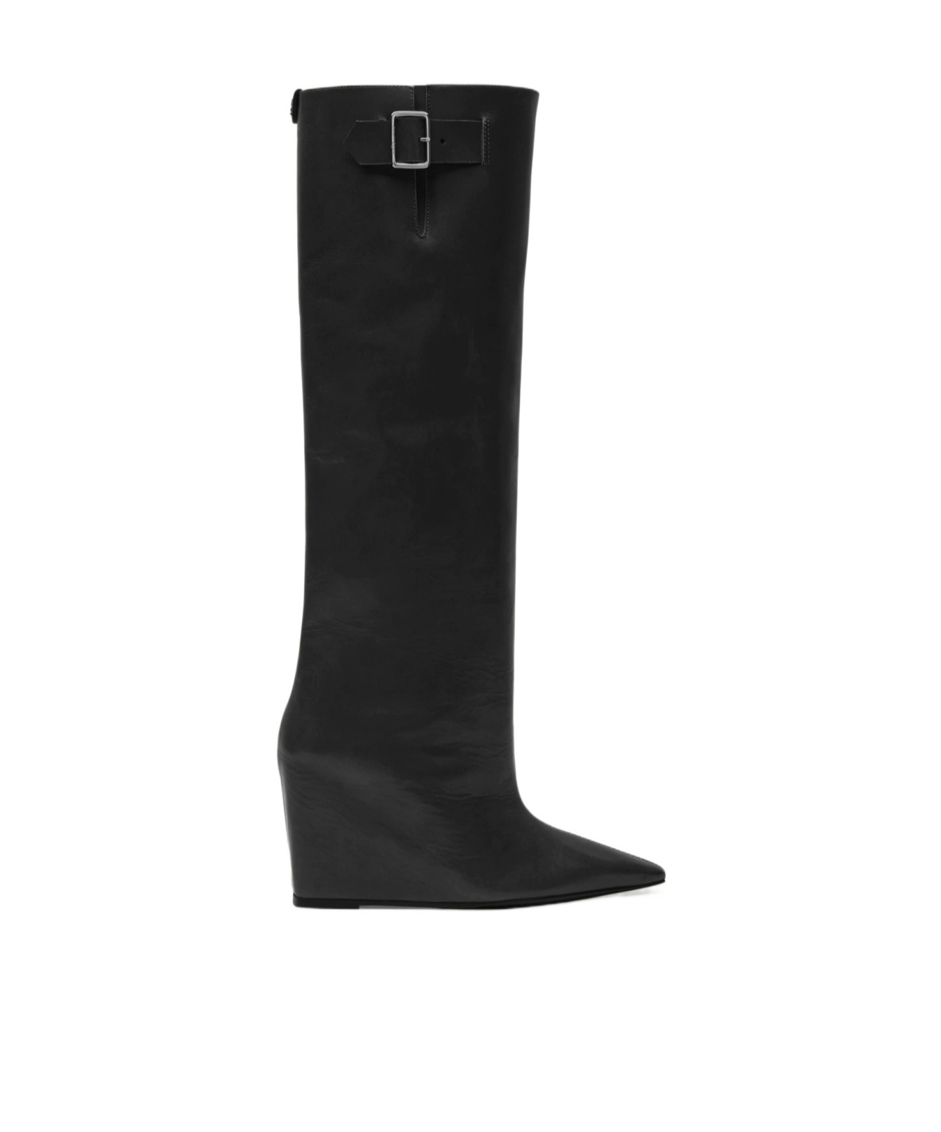 Shop Courrèges Astro Leather Boots In Black