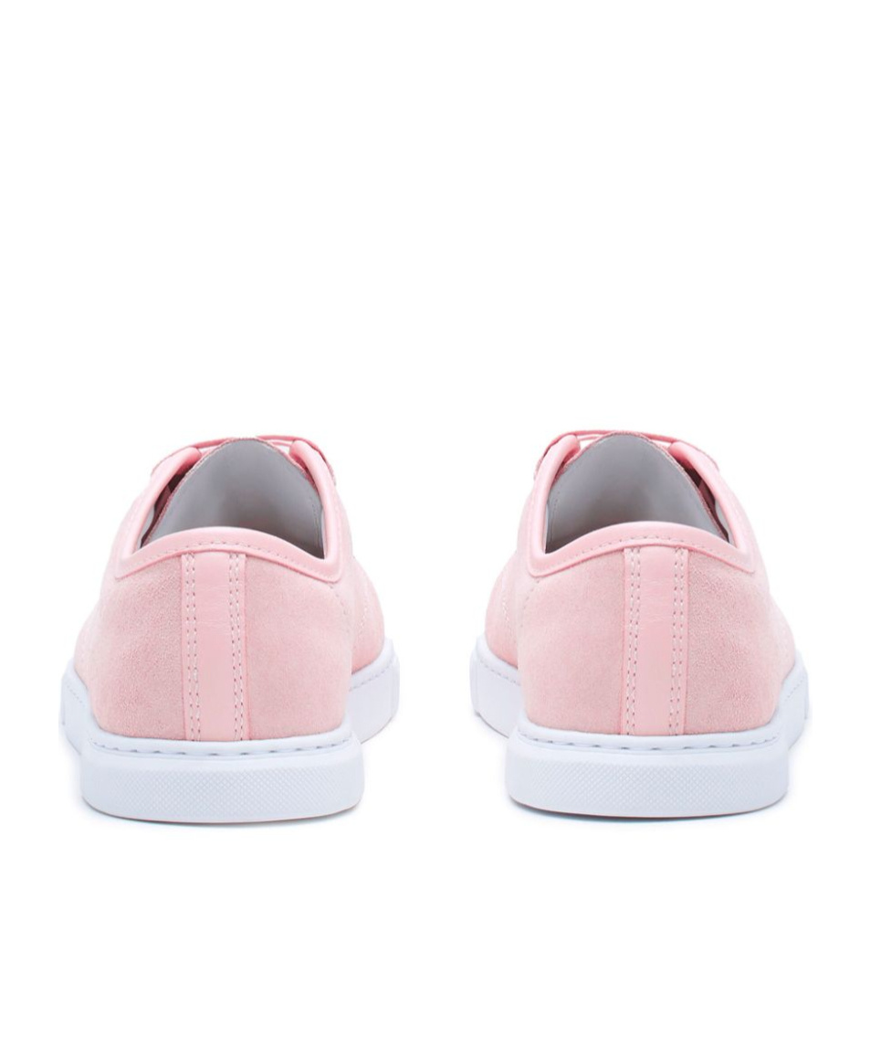 Lanvin Lace-up Low-cut Casual Shoes In Pink