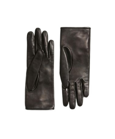 Valentino Vlogo Signature Nappa Leather Gloves With Bows In Brown