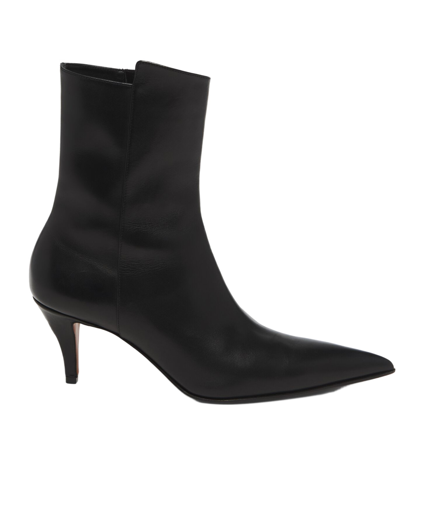 Alexander Mcqueen Birdee Leather Boots In Black