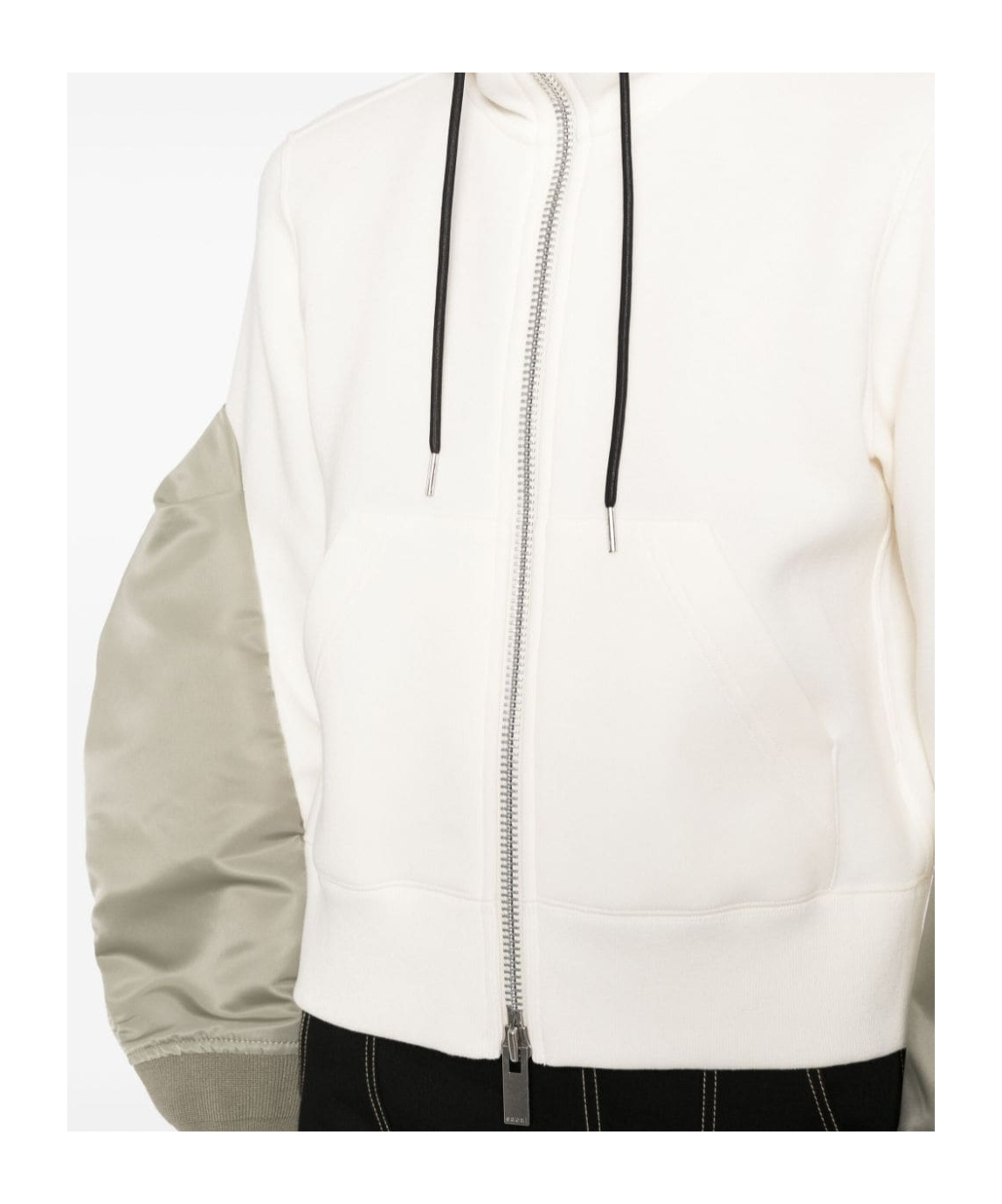 Sacai Panelled Jacket In White