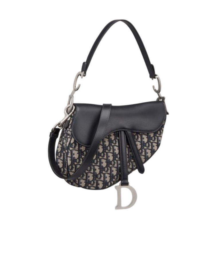 Dior Saddle Mini Flip Saddle Shoulder Bag In Black
