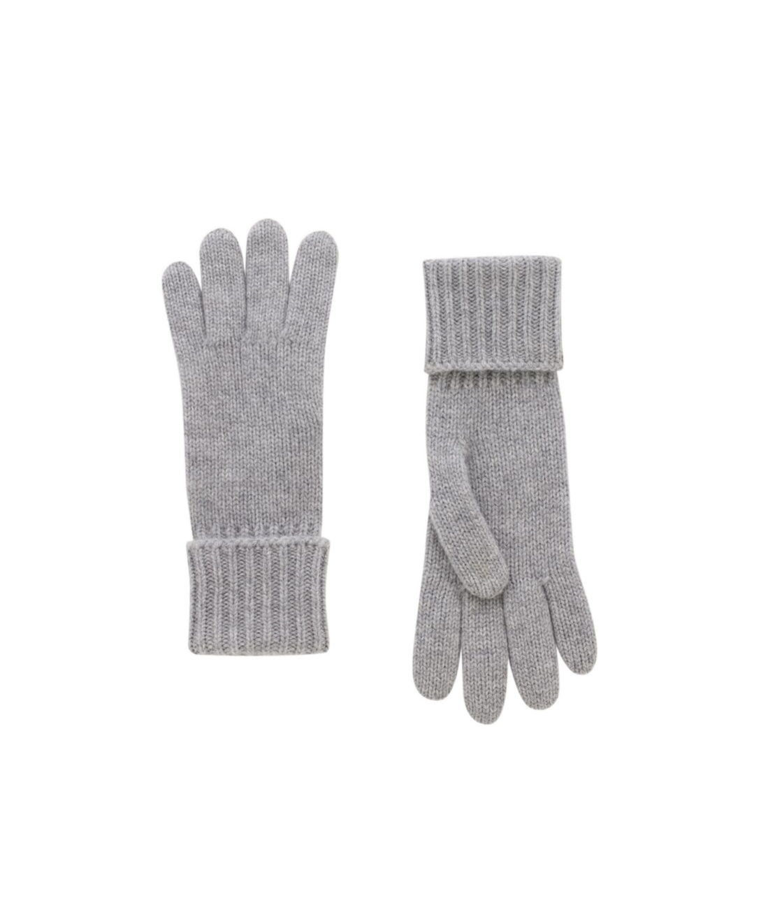 Saint Laurent Cashmere Gloves In Gray