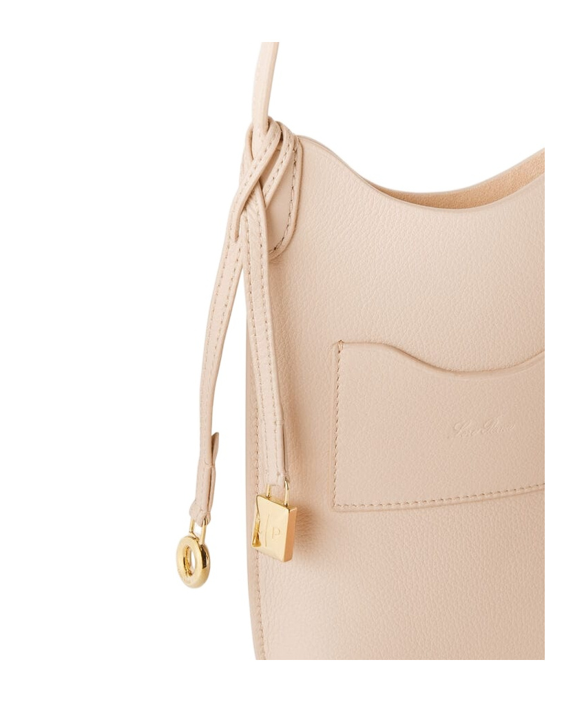 Loro Piana Bale Mobile Phone Cross-body Bag In Cream Honey/sun Gold
