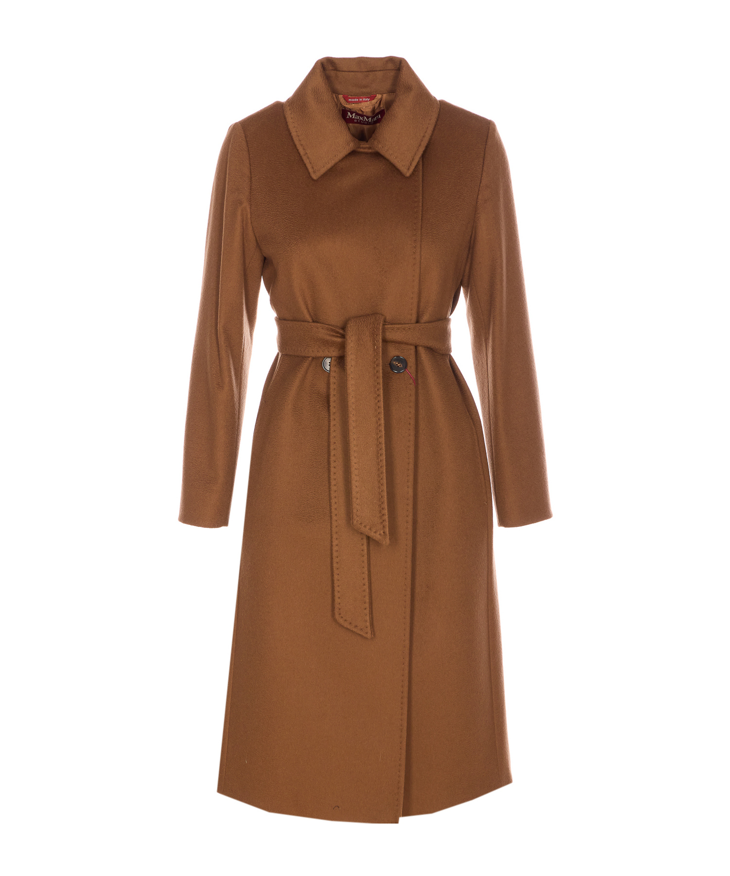 Max Mara Studio Bcollag Belted Coat In Blue