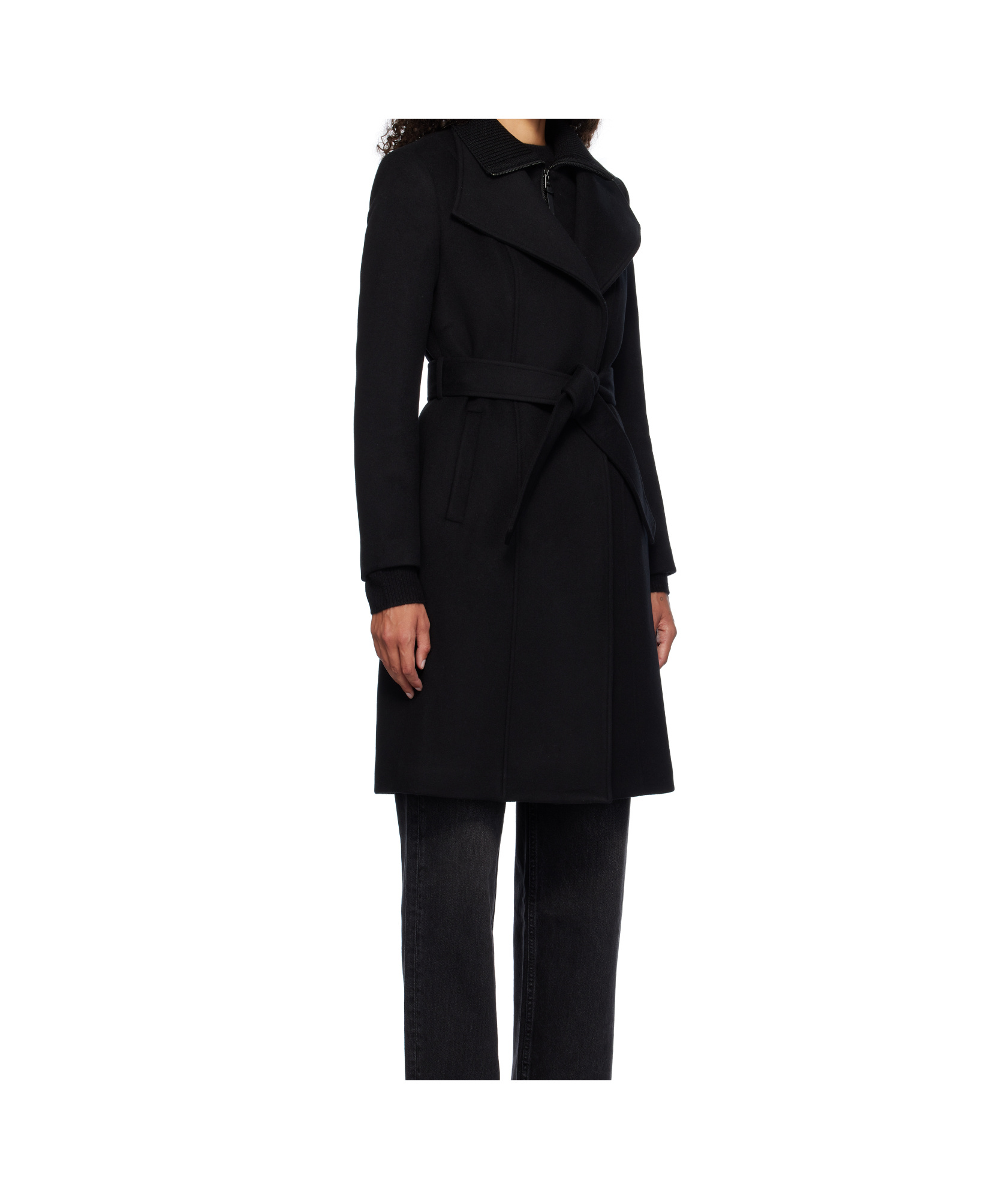 Mackage Long-sleeved Coat In Black