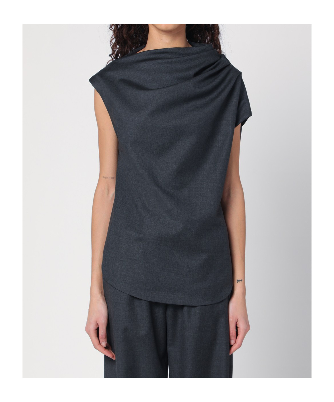 Shop Loulou Studio Pendant Blouse In Black