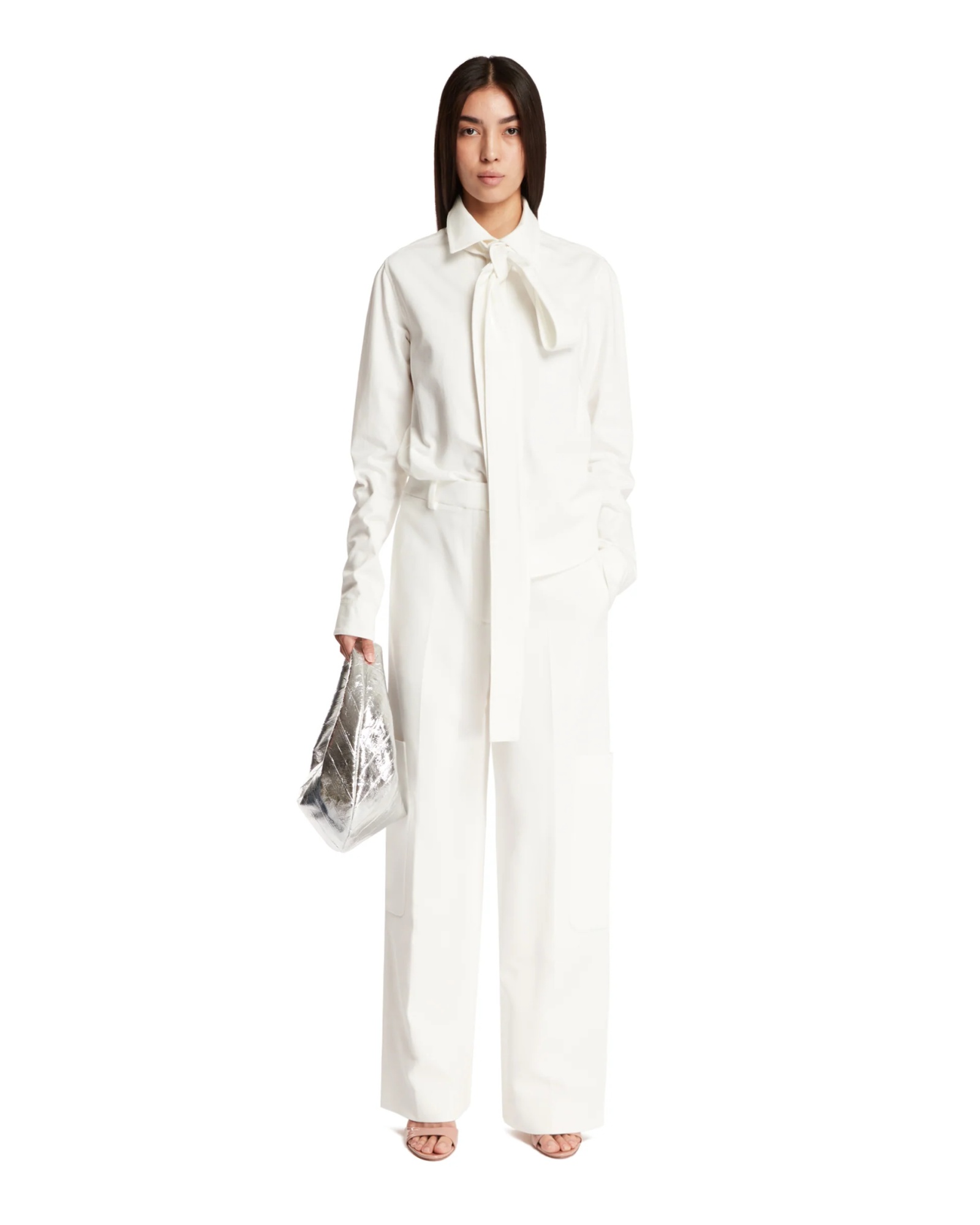 Khaite Caiton Wide-leg Pants In White