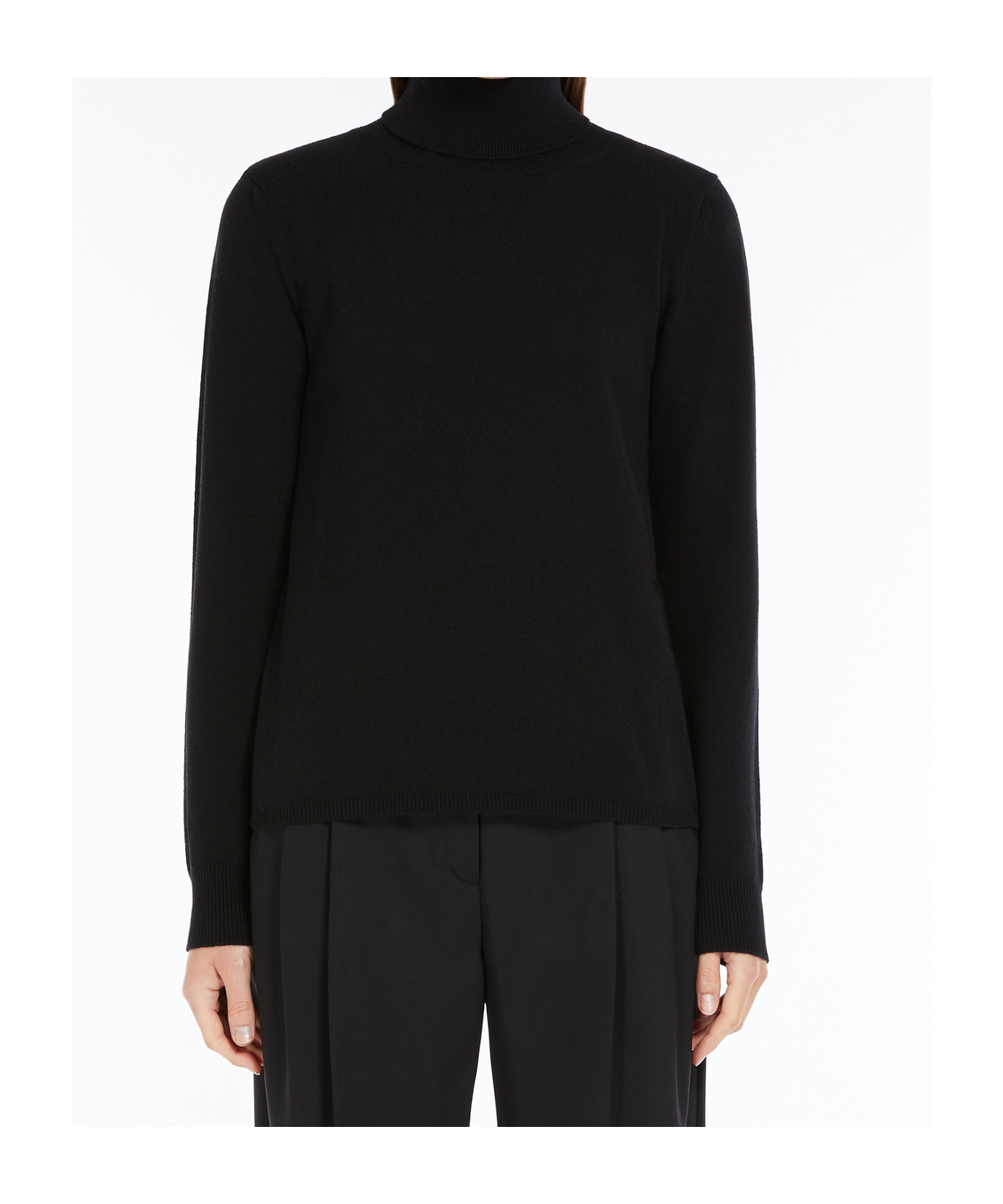 Max Mara Wool Sweater In Black