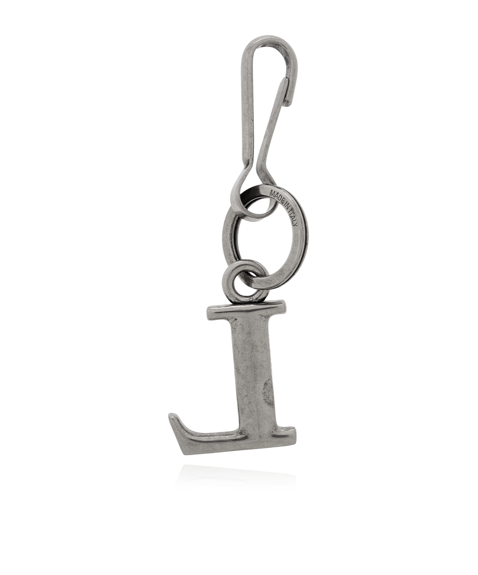 Balenciaga Alphabet Key Chain In Gray