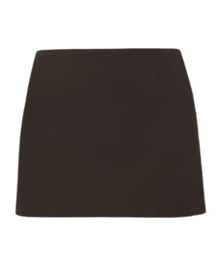 P.a.r.o.s.h Gabardine Mini Skirt In Brown