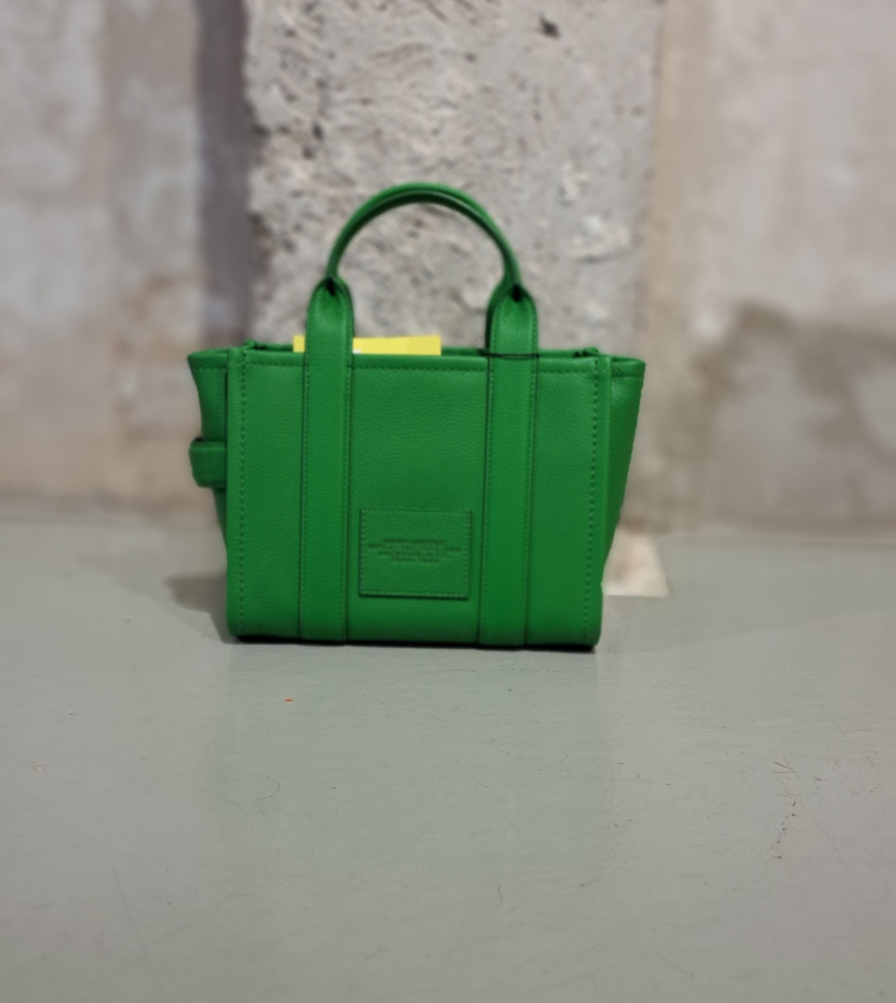 Marc Jacobs The Leather Micro Tote Bag In Green