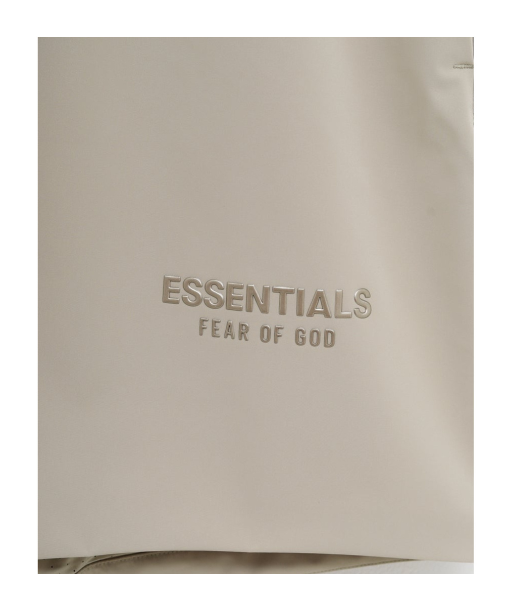 Essentials Logo Drawstring Loose Shorts In Gray