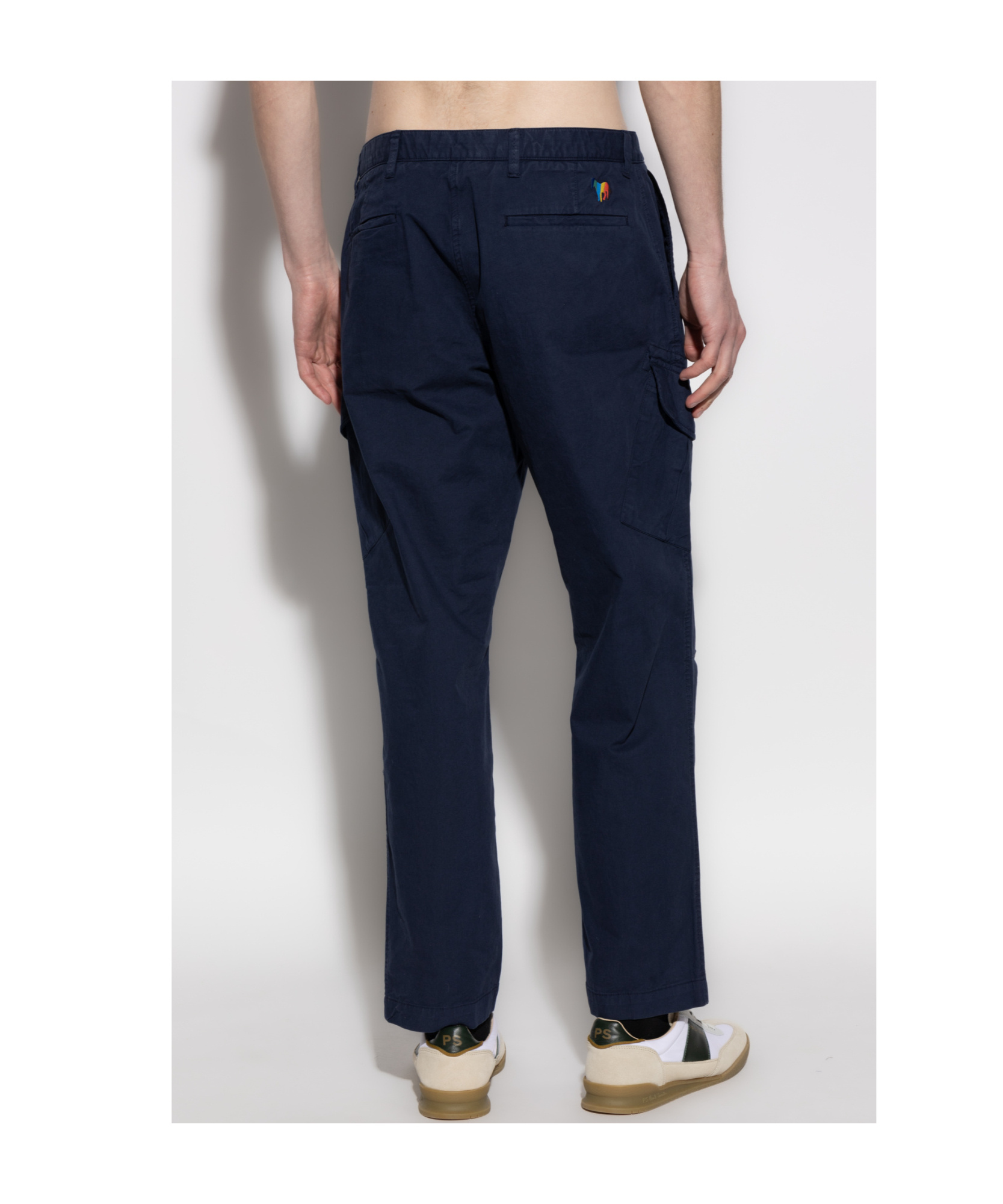 PS BY PAUL SMITH LOGO-EMBROIDERED TROUSERS