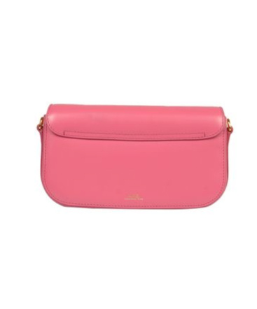 Shop Apc A.p.c. Chain-linked Shoulder Bag In Pink