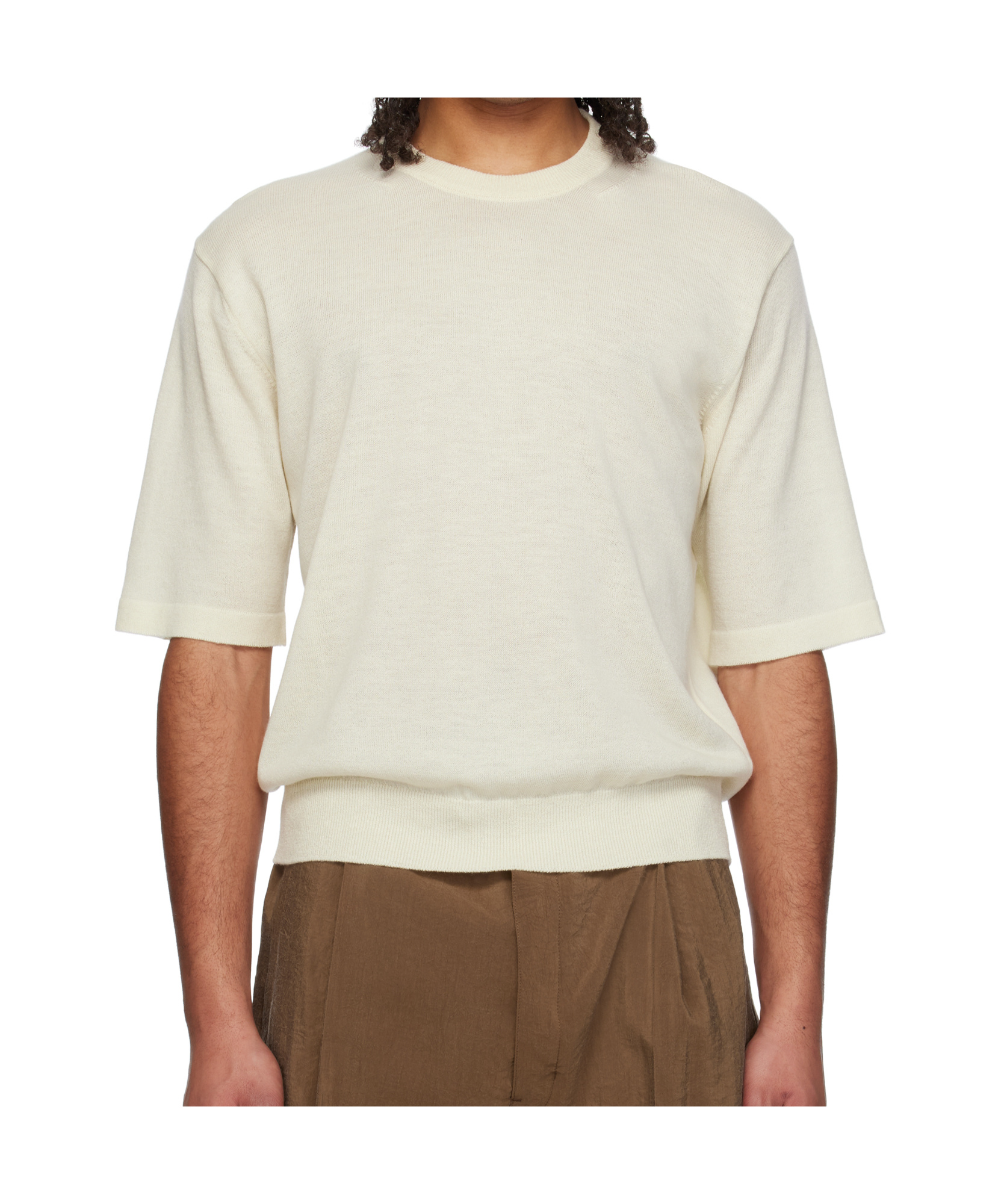 Auralee Cashmere T-shirt In White