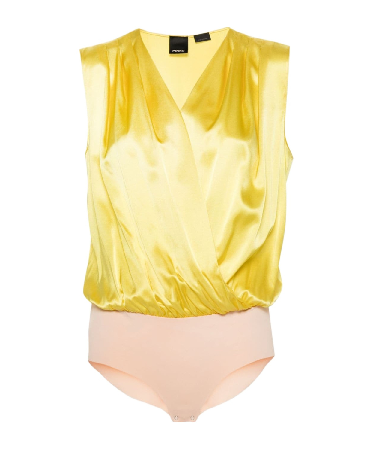 Pinko Sleeveless Jumpsuit In Yellow