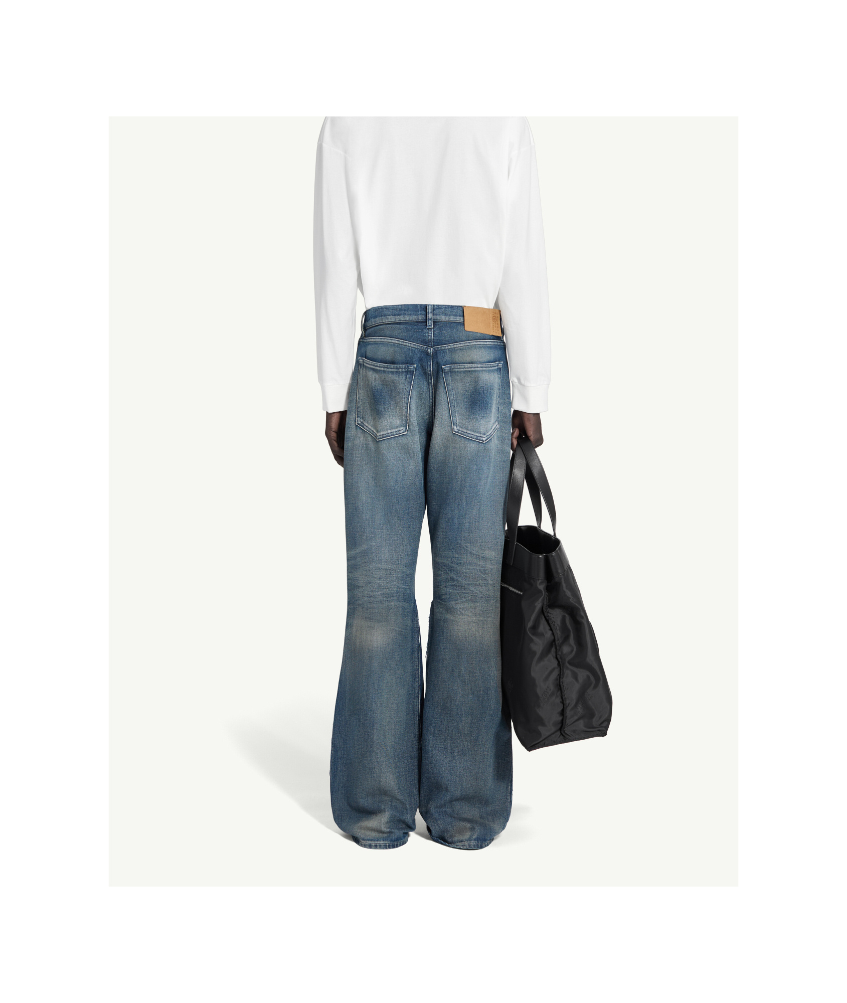 Mm6 Maison Margiela Denim Wide-leg Jeans In Blue