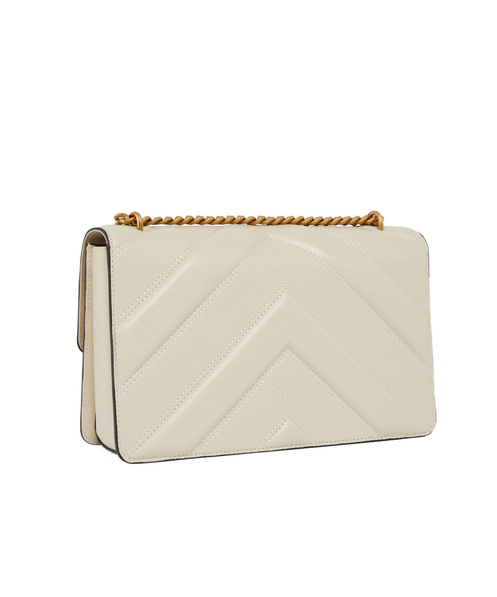 Pinko Flap Shoulder Bag In Brown