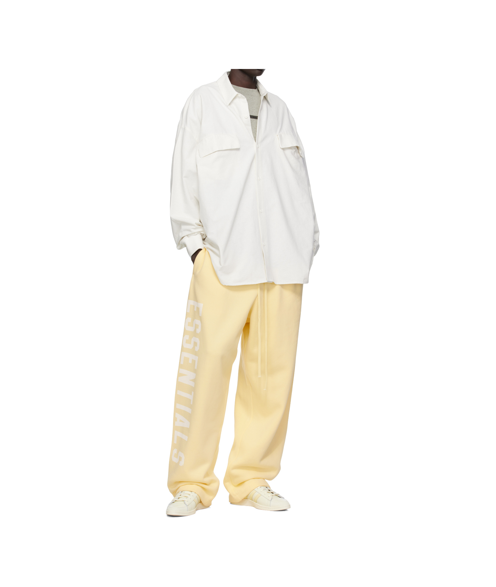 Essentials Elastic Waistband Tracksuit Pants In Brown