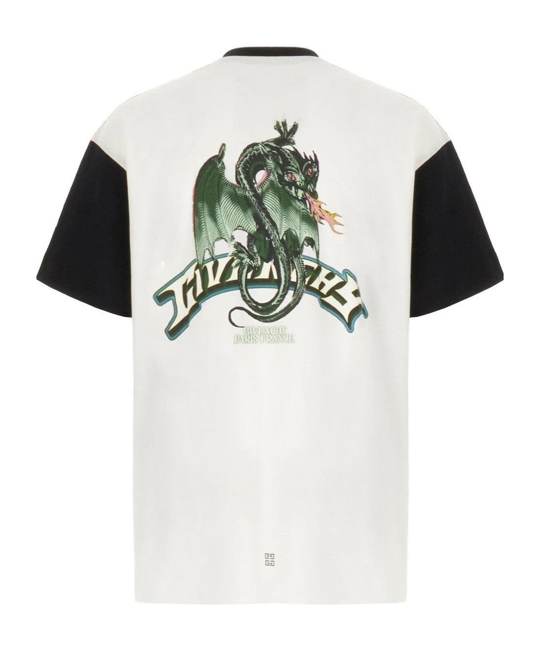 Givenchy Dragon Printed Crewneck T-shirt In Black