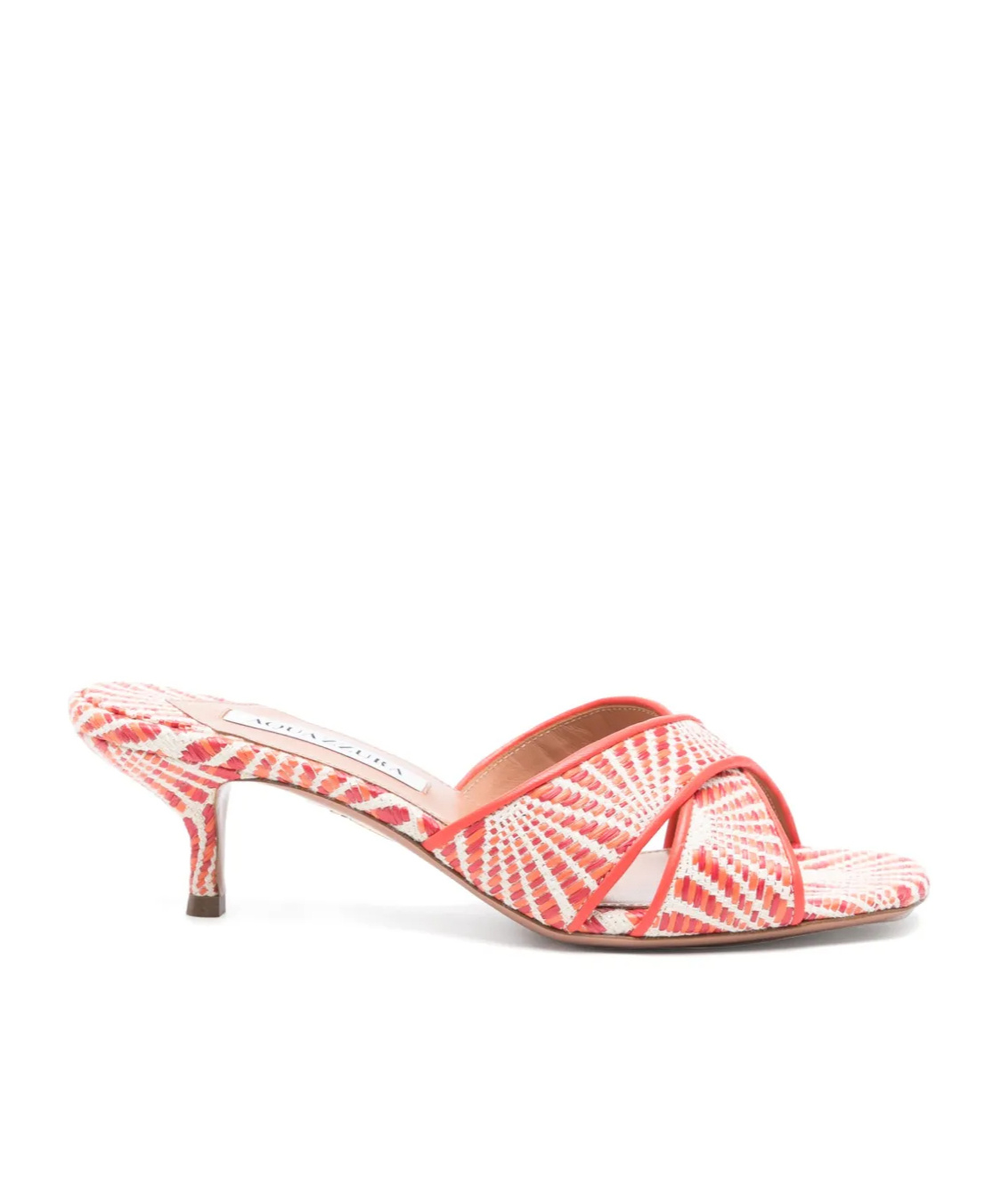 Aquazzura Open-toe High-heeled Sandals In Coral-red