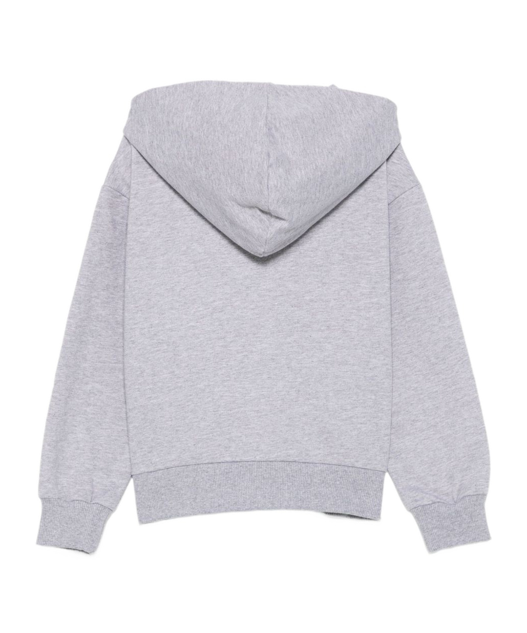 Moschino Teddy-print Zip-up Hoodie In Gray