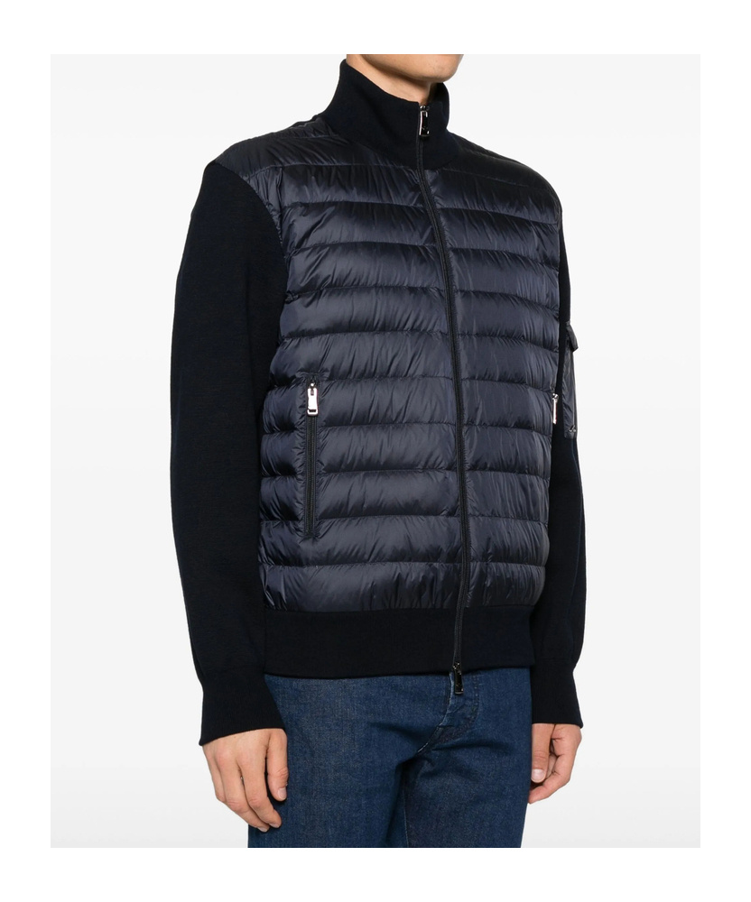 Paul & Shark Wool Sleeve Quilted Jacket Clothing In Blue