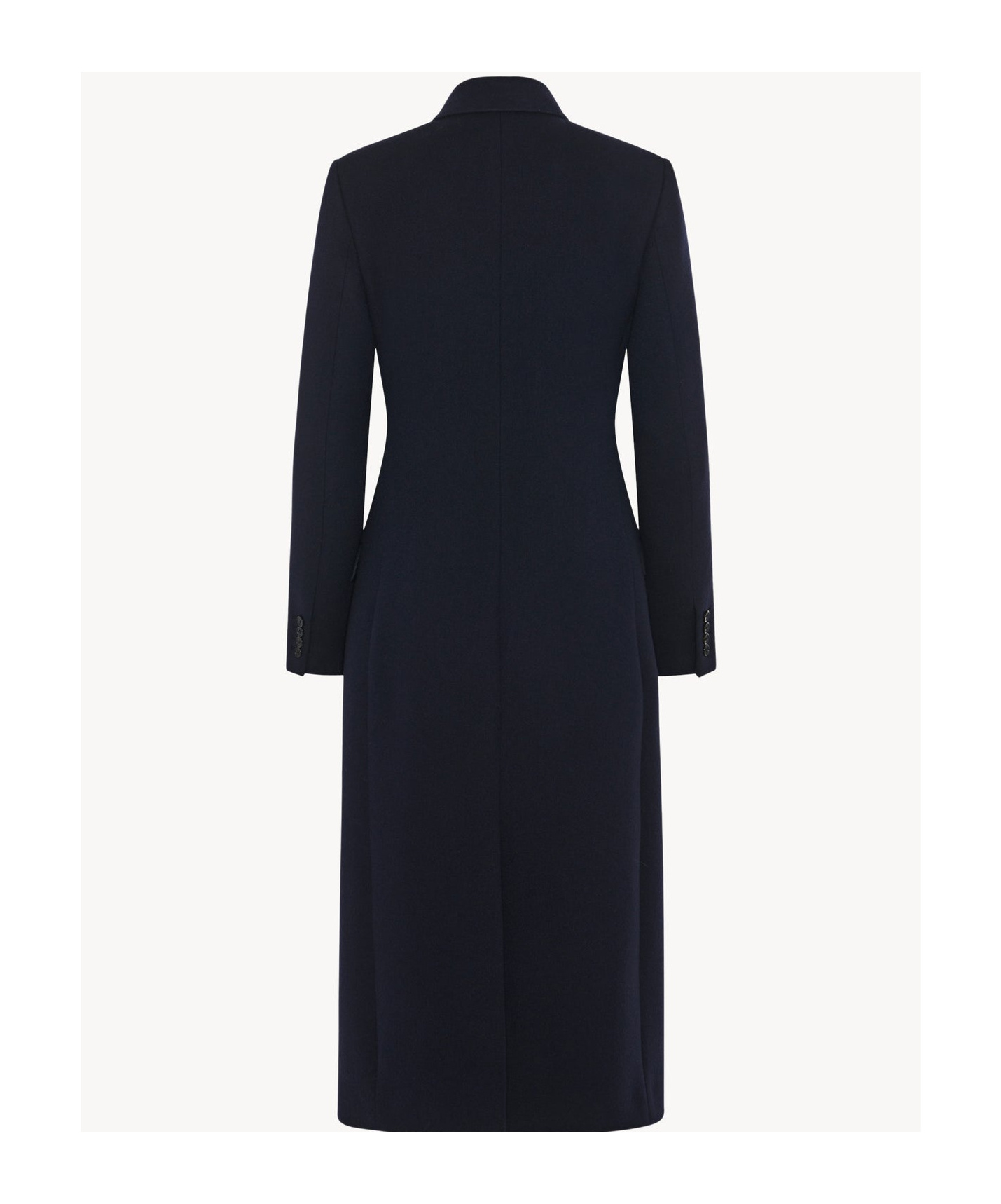 The Row Long-sleeved Cashmere Coat In Black