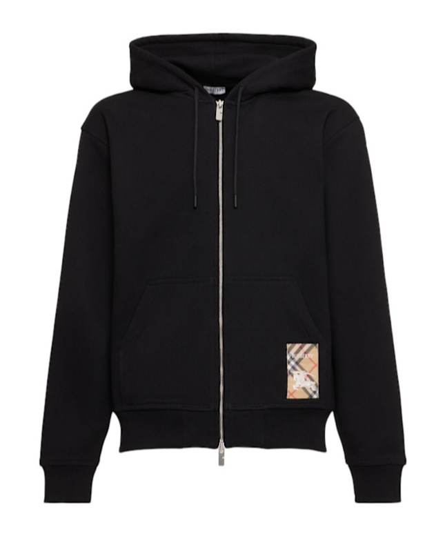 Burberry Checked Hooded Hooded Hoodie