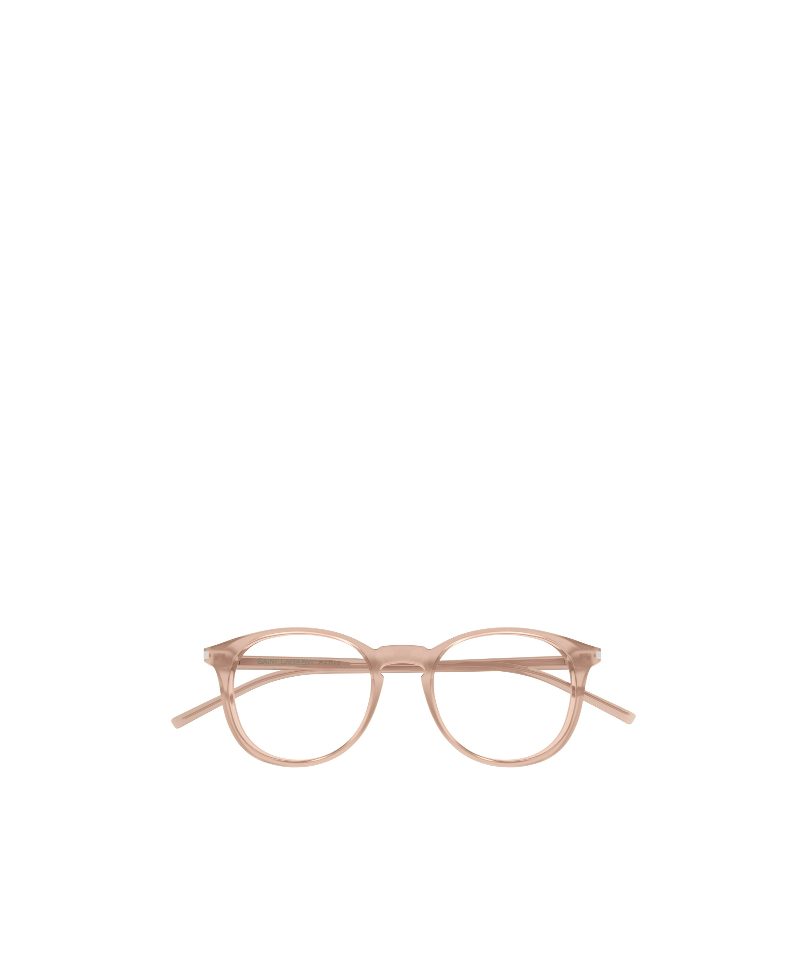 Saint Laurent Round-frame Glasses In Brown