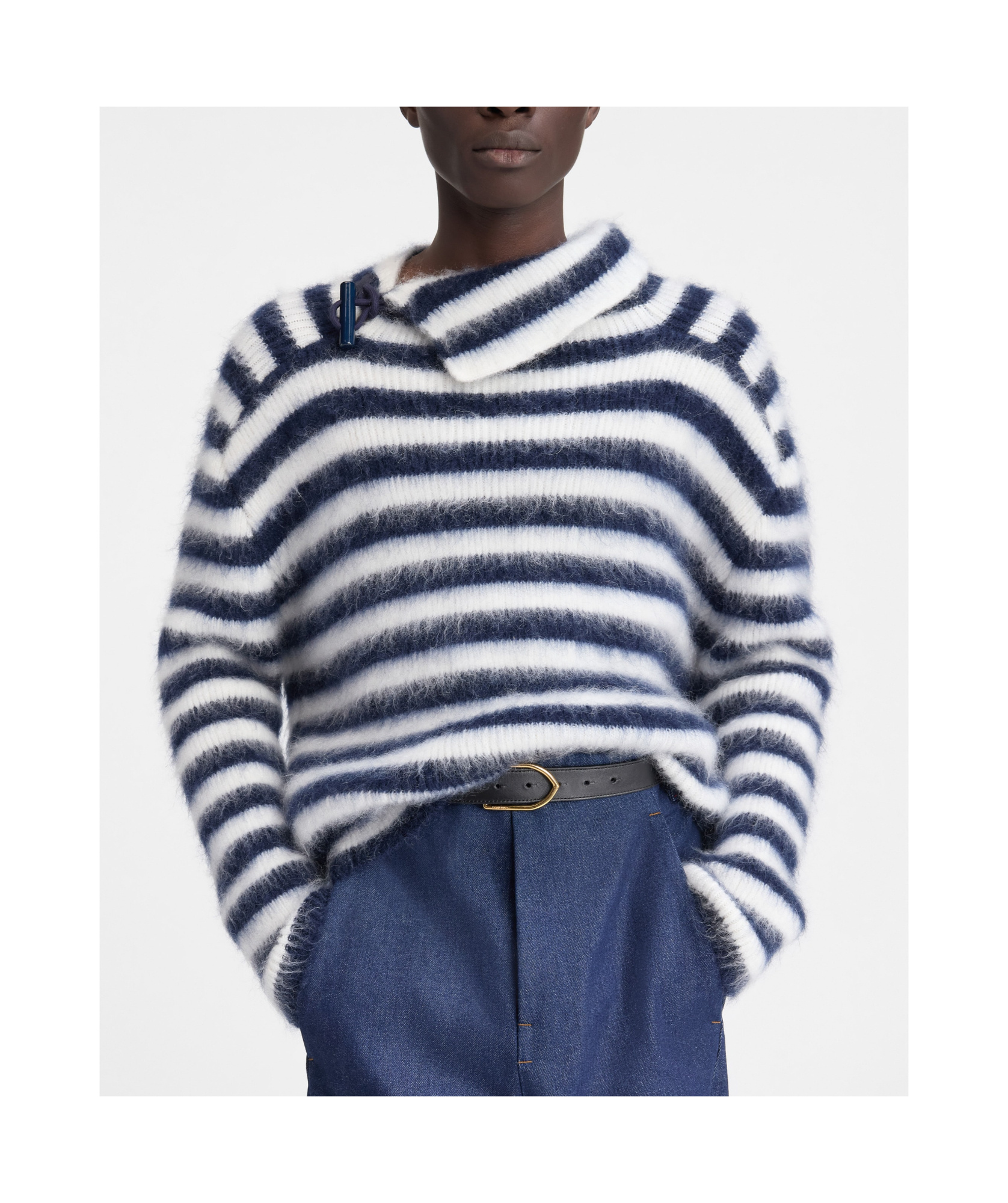 Jacquemus 'marina's Mohair Sweater In Blue