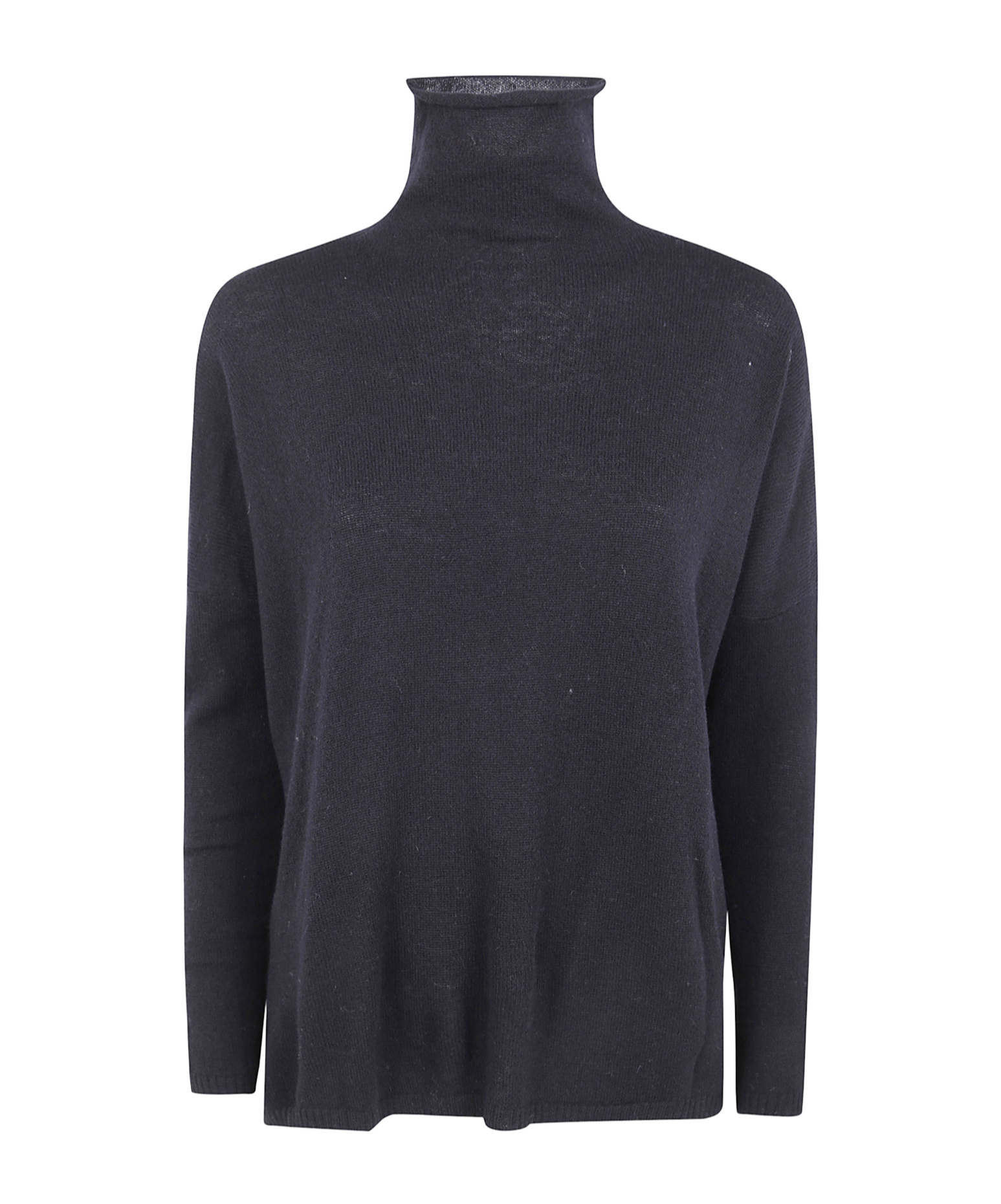 Baserange High-neck Long-sleeved Sweater In Black