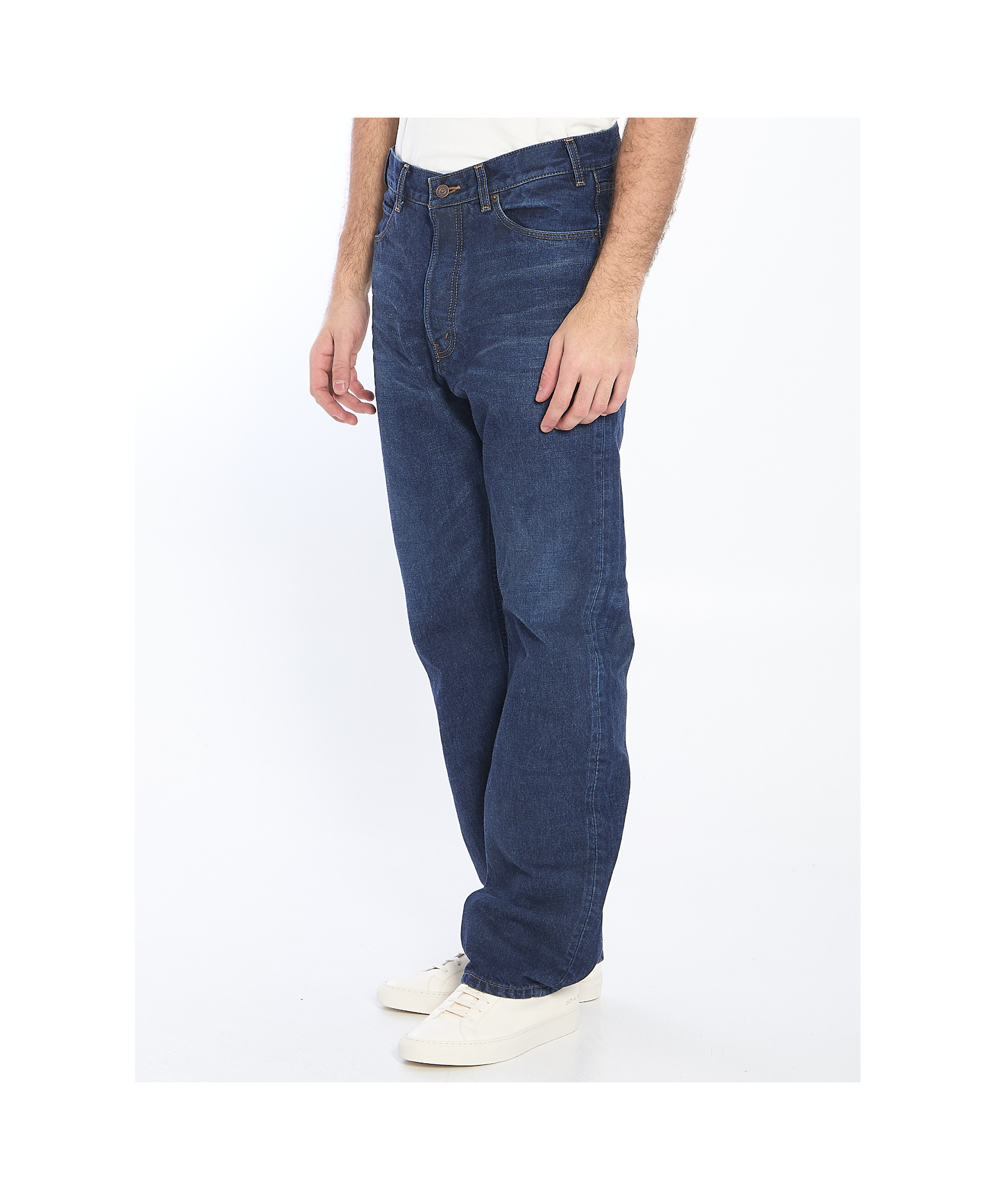 Celine Belt-loop Jeans In Blue
