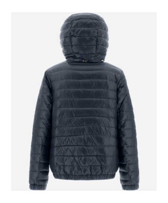 Herno Embossed-logo Padded Jacket In Black