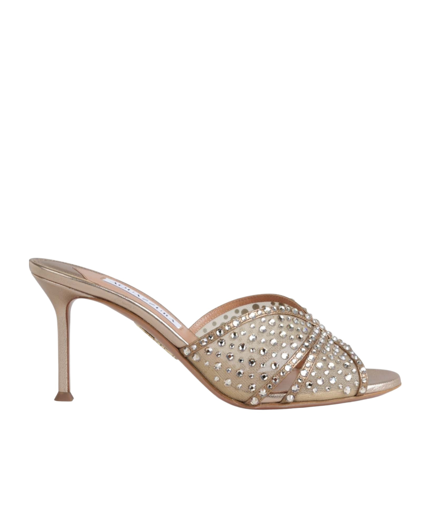 Aquazzura Open-toed High-heeled Sandals In Nude