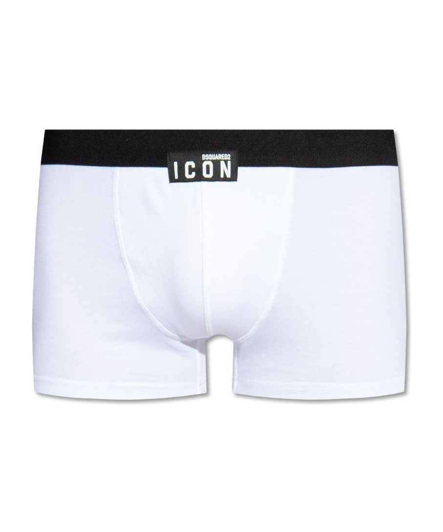 Dsquared2 Logo Patch Boxers In White